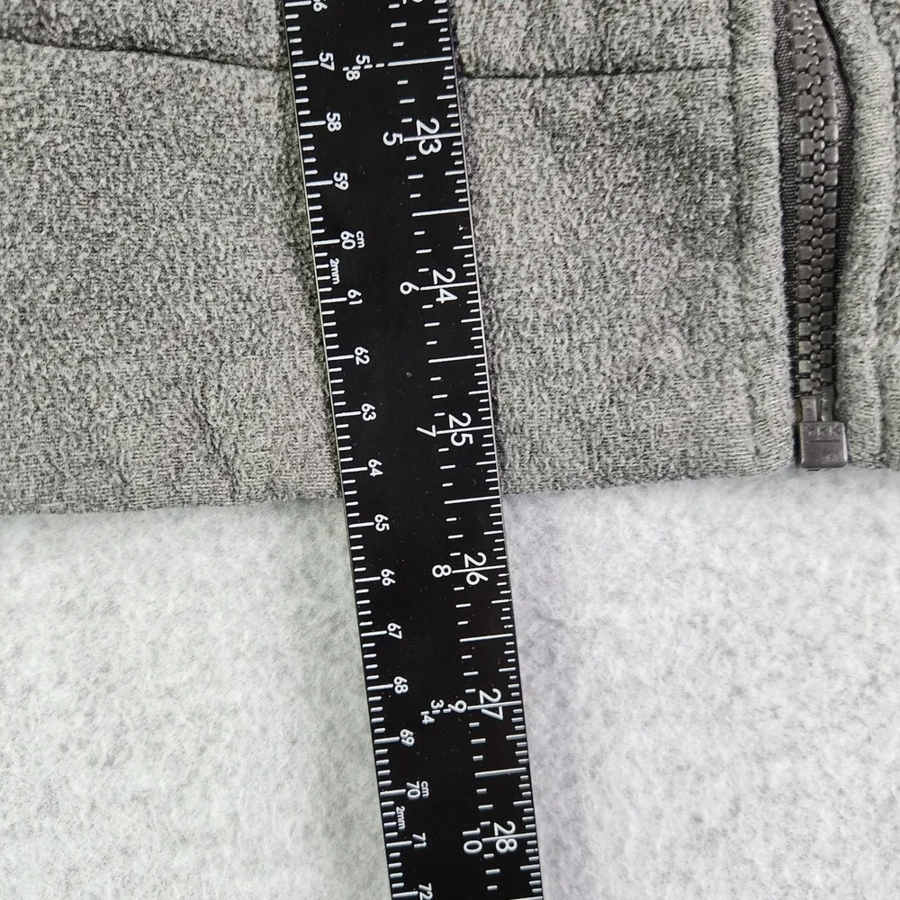 The North Face Fleece Hoodie Mens Medium Gray Sherpa Lined Activewear Full‎ Zip